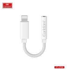 White Lightning to 3.5mm headphone audio adapter cable for mobile devices